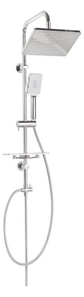 Invena Nyks set de duș perete cu duș de ploaie crom AU-32-001