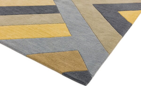 Covor Asiatic Carpets Big Zig, 120 x 170 cm, gri-galben