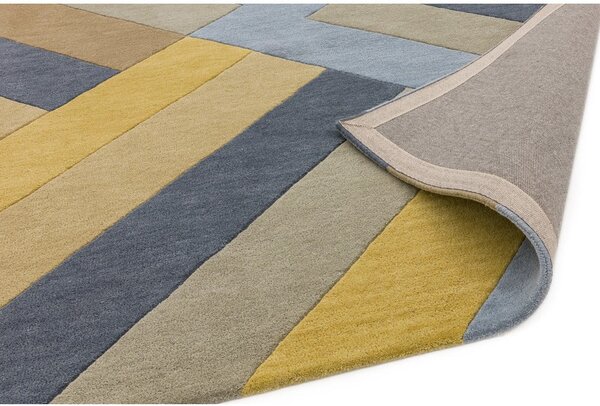 Covor Asiatic Carpets Big Zig, 120 x 170 cm, gri-galben