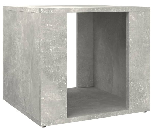 Noptieră, gri beton, 41x40x36 cm, lemn compozit