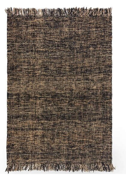 Covor din iută Flair Rugs Idris, 120 x 170 cm, negru