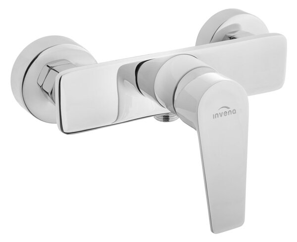 Invena Dokos baterie de duș perete crom-alb BN-19-002