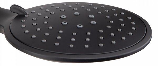 Erga Wemi, duș manual cu 3 funcții și furtun de 150 cm, 12,5 × 14 cm, negru mat, ERG-YKA-BP.WEMI-BLK