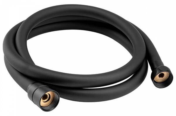 Erga Wemi, duș manual cu 3 funcții și furtun de 150 cm, 12,5 × 14 cm, negru mat, ERG-YKA-BP.WEMI-BLK