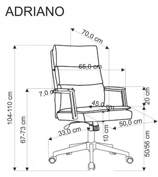Fotoliu de birou Adrianna (bej). 1092604