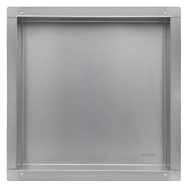 Balneo Wall-Box No Rim Inox raft de nișă 90 cm oţel OB-IN6-NR