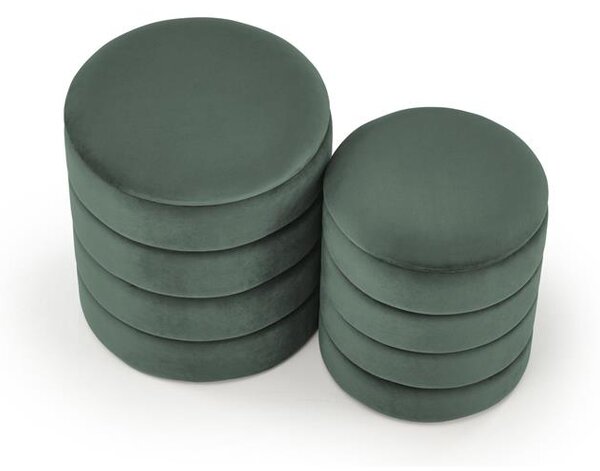 Set 2 buc. taburete Pachio (verde închis). 1092550