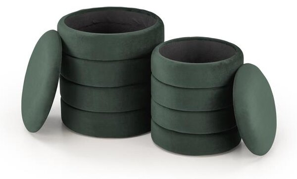 Set 2 buc. taburete Pachio (verde închis). 1092550