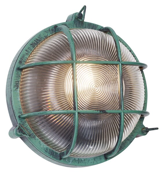 Lampă de perete de exterior verde rotundă IP44 - Noutica