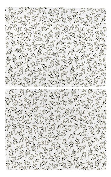 Suport pentru farfurii 2 buc. din material textil 35x45 cm cu model de Crăciun Mistletoe Kiss – Butter Kings