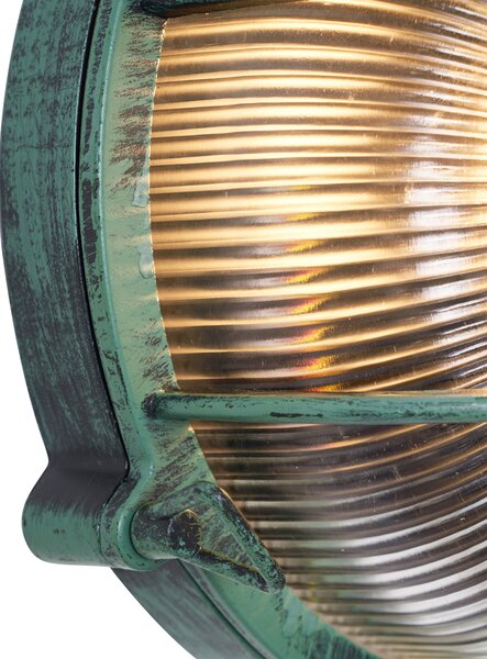 Lampă de perete de exterior verde rotundă IP44 - Noutica
