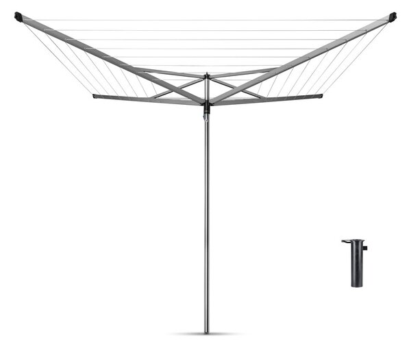 Uscător de rufe argintiu pentru grădină 50 m Essential – Brabantia