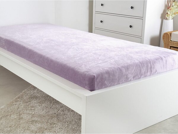 Cearceaf mov din microflanel 90x200 cm Exclusive – B.E.S