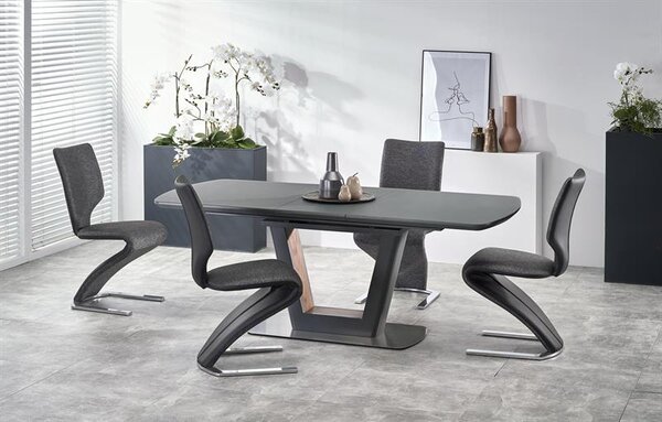 Masă de sufragerie extensibilă 160-240 cm Billie (antracit) (pentru 6 8 persoane). 1048719