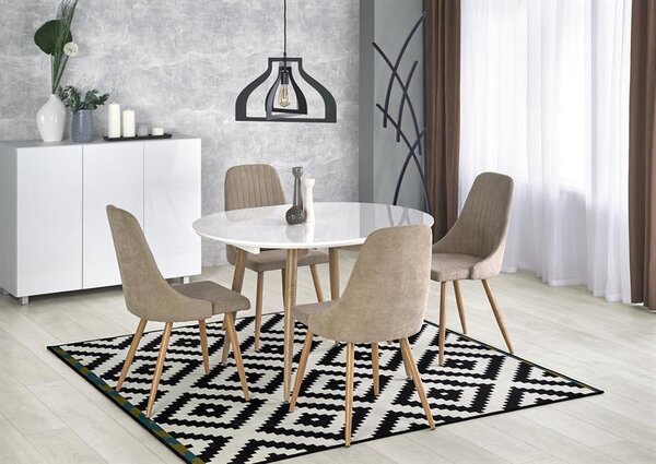 Masă de sufragerie extensibilă 120-200 cm Edgar (stejar san remo) (pentru 6 8 persoane). 1048021