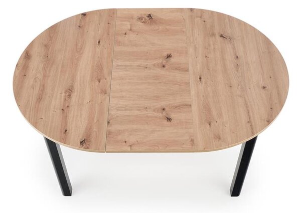 Masă de sufragerie extensibilă 102-142 cm Ralllon (negru) (pentru 4 6 persoane). 1048881
