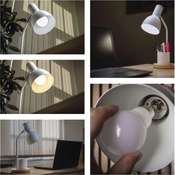 Lampă de masă POPPY 1xE27/25W/230V albă