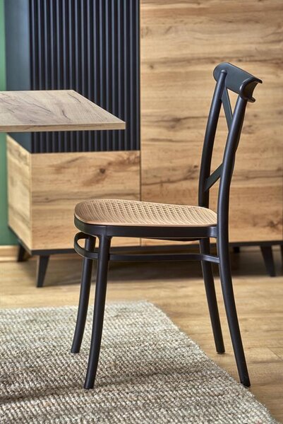 Masă de sufragerie extensibilă 80-160 cm Gampa (stejar craft) (pentru 4 6 persoane). 1049291
