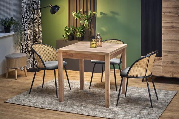 Masă de sufragerie extensibilă 80-160 cm Gampa (stejar craft) (pentru 4 6 persoane). 1049291