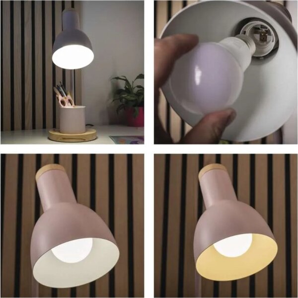 Lampă de birou POPPY 1xE27/25W/230V roz
