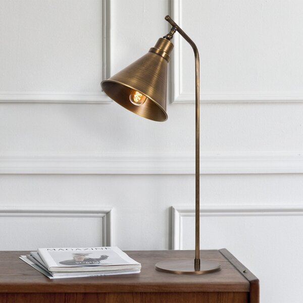 Opviq Lampa de masă Sivani MR-610, auriu antic, metal, înălțime 50 cm, Bronz / Alamă Veche, Camera de zi / sufragerie, Metal