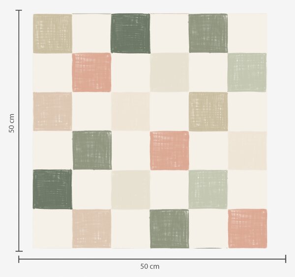 Tapet Pătură moale în nuanțe pastelate de verde, roz și bej, Tapet abstract, a00676 : Uwalls.ro