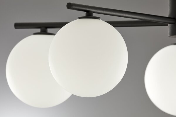 Jupiter 2049 - Lustră aplicată PRATO 5xG9/14W/230V negru/alb