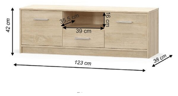 Masă TV/Dulap Thornham 2D1S. 808519