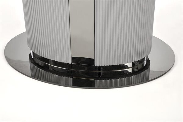 Masă de sufragerie extensibilă 160-220 cm Dara (marmură alb + negru + gri) (pentru 6 8 persoane). 1049567