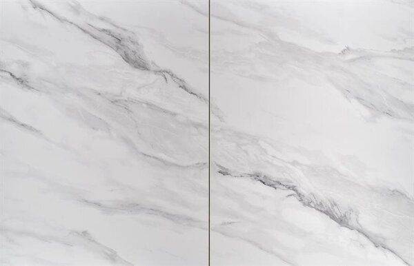 Masă de sufragerie extensibilă 160-220 cm Dara (marmură alb + negru + gri) (pentru 6 8 persoane). 1049567