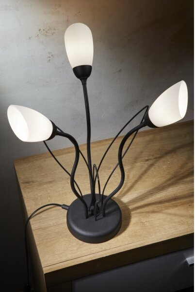 Lampă de masă GLORIOSA Jupiter 2065 - 3xG9/14W/230V neagră