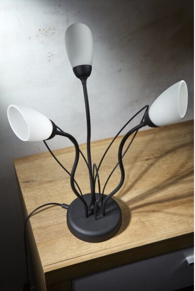 Lampă de masă GLORIOSA Jupiter 2065 - 3xG9/14W/230V neagră