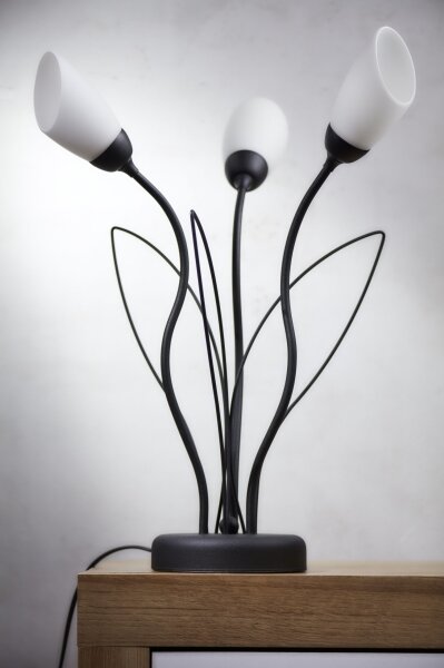 Lampă de masă GLORIOSA Jupiter 2065 - 3xG9/14W/230V neagră