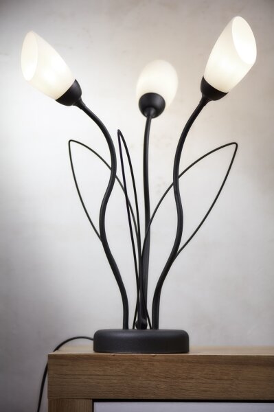 Lampă de masă GLORIOSA Jupiter 2065 - 3xG9/14W/230V neagră