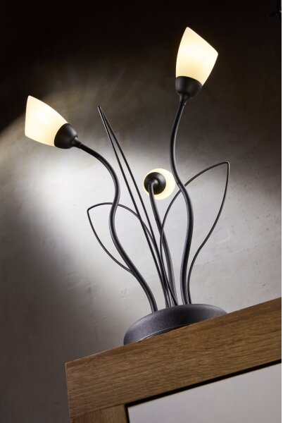 Lampă de masă GLORIOSA Jupiter 2065 - 3xG9/14W/230V neagră