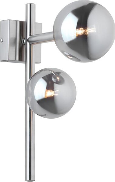Jupiter 1903 - Aplica de perete NEPTUN, 2xG9/14W/230V, crom mat/gri fumuriu