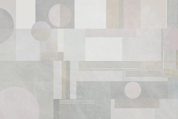 Tapet geometrie abstractă în tonuri de gri și bej, Fototapet Geometrie, w04635 : Uwalls.ro