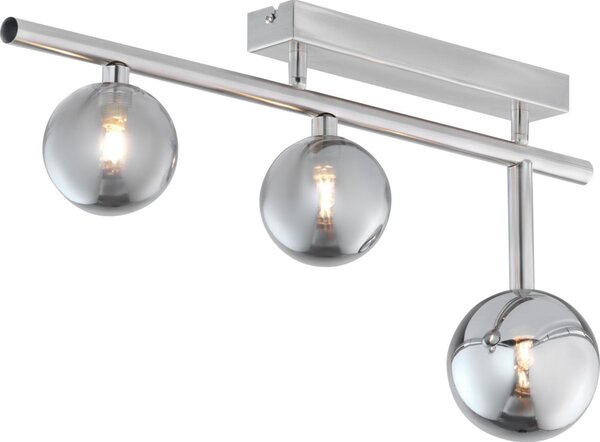 Jupiter 1901 - Lustră aplicată NEPTUN 3xG9/14W/230V crom mat/gri fumuriu