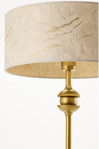 Jupiter 2112 - Lampă de masă KASZMIR 1xE27/15W/230V alb/auriu, decor marmură