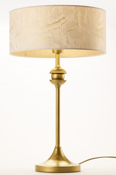Jupiter 2112 - Lampă de masă KASZMIR 1xE27/15W/230V alb/auriu, decor marmură