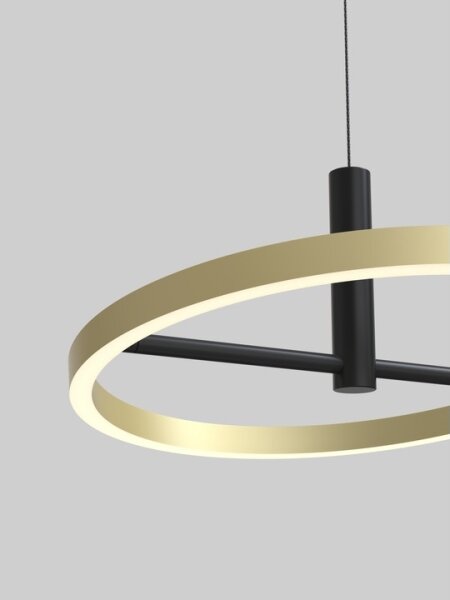 Wofi 6016-104L - Lustru LED reglabil, suspendat pe cablu BREST LED/19W/230V negru/auriu