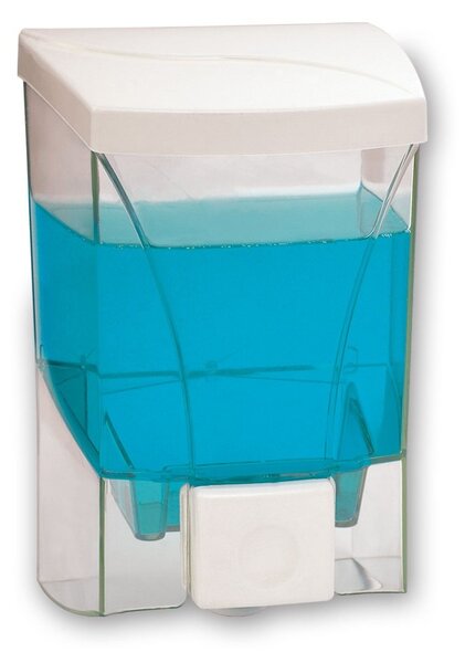 Dozator de sapun lichid Lisa, ZLN4308 Alb,1000 ml, cu suport pentru perete