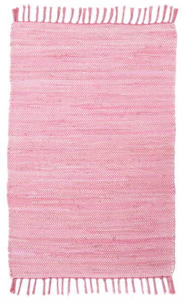 Covor Unicolor Happy Cotton, Roz, 90x160 cm