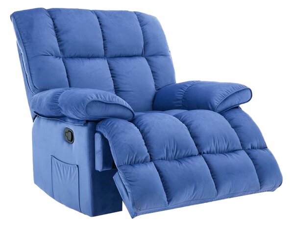 Fotoliu Rotativ cu Recliner Manual KJC4423 Albastru