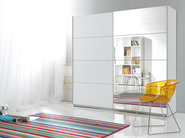 Dulap de haine Benson Typ 58 (Alb + Oglindă). Promo -19%. 602065