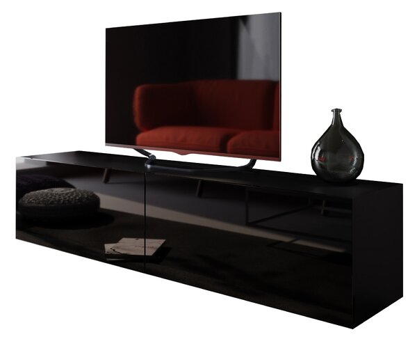 Mobilier living Mogan (negru + negru lucios). 1007702