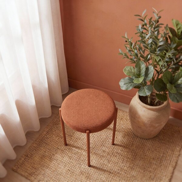 Scaun teracotă din metal Pelican – Unique Furniture