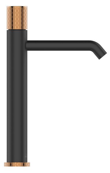 Invena Moonlight baterie lavoar stativ negru-auriu BU77W14