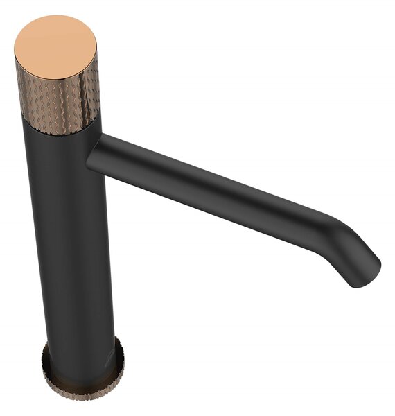 Invena Moonlight baterie lavoar stativ negru-auriu BU77W14