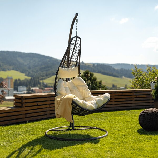 Fotoliu balansoar suspendat Avalanche 2 NEW (maro + crem). 1028888